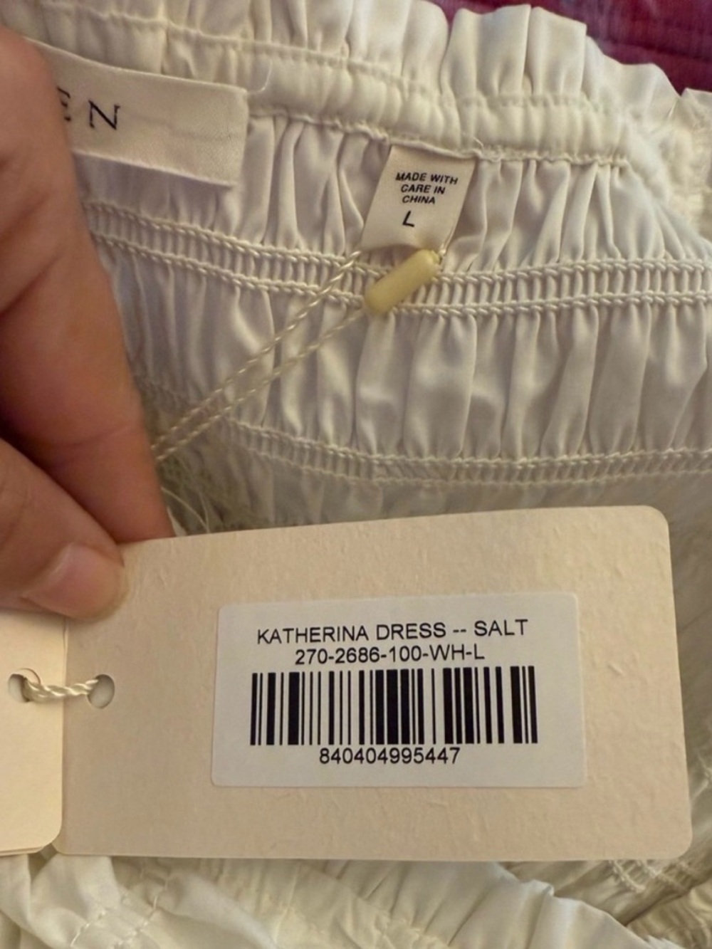 Doen Katherina Shirred Cotton-Voile Midi Dress NWT perfect condition - Picture 5 of 7